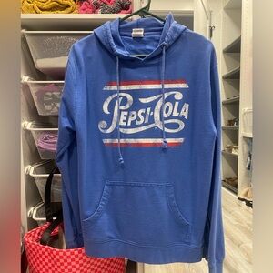 Pepsi Hoodie, size Large, blue